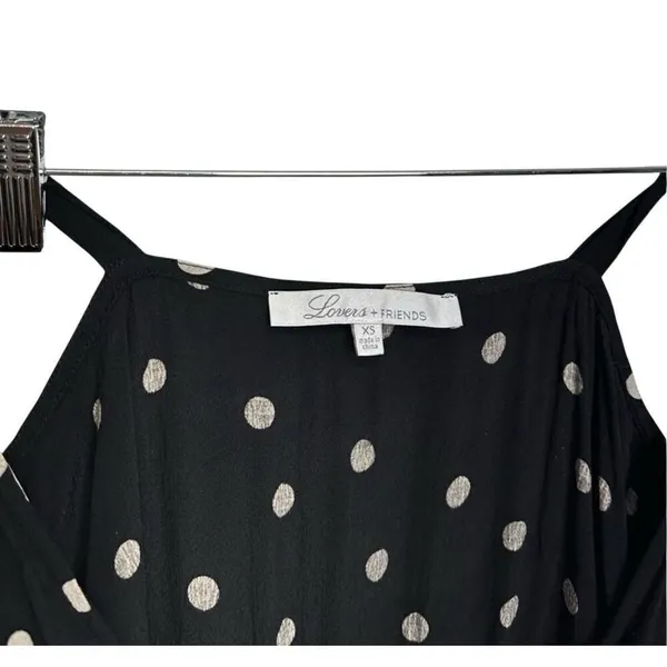 Lovers + Friends Bodysuit Cami Polka-dot Size Extra Small in Black - Image 5