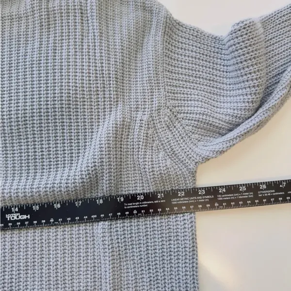 AMERICAN EAGLE‎ Light Blue Knit Mock Neck Sweater Size S\XS - Image 8