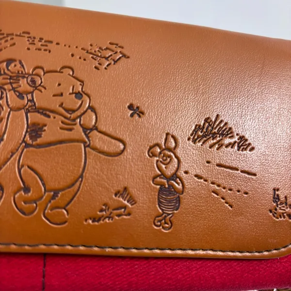 Disney Winnie The Pooh Vintage‎ Tigger & Piglet Leather/Jean Wallet - Image 8