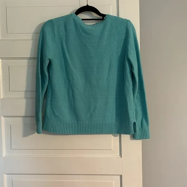 Lisa Todd Cropped Star Sweater Blue Size M - Image 4