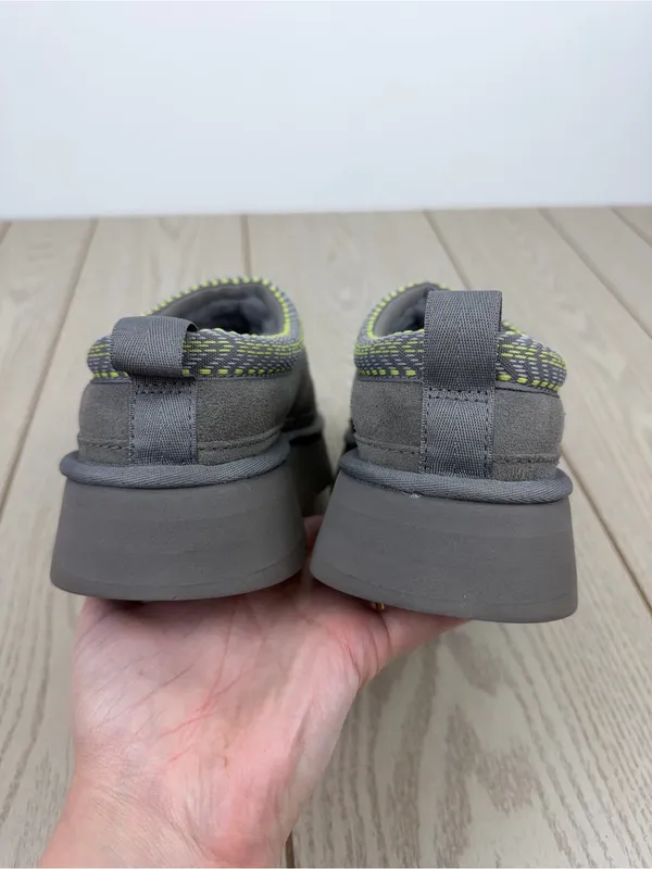 Koolaburra by UGG Women's Burree Platform Slippers US9 Cloud Grey & Green $90 - Image 6