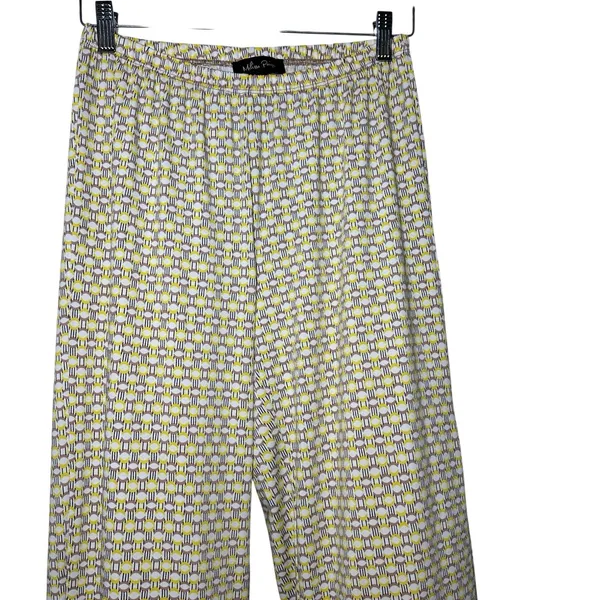 Melissa Paige Palazzo Pants Size S‎ Boho Geometric Floral Tropical Print Stretch - Image 4