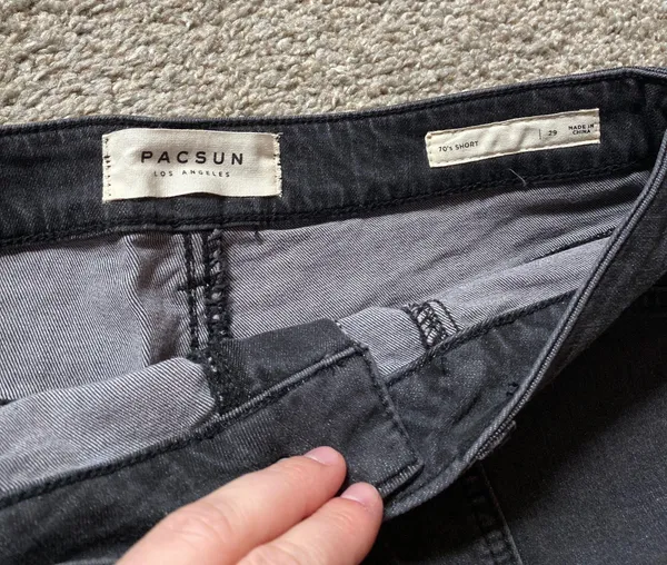 PacSun Black Denim Shorts - Image 3