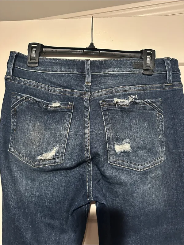 Buckle Black Dark Blue Distressed Skinny Jeans - Image 6