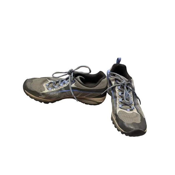 Merrell Performance Vibram wms gray blue hiking walking sneakers sz 8 SKU 9943 - Image 2