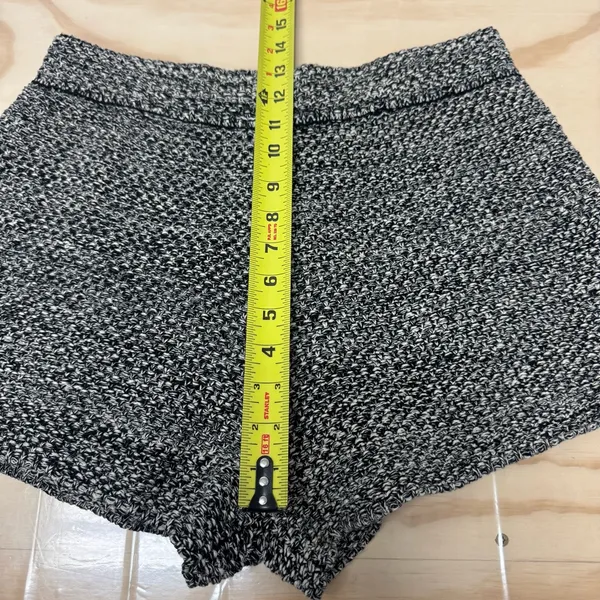 NWT Zulu & Zephyr Black Marle Knit Shorts Minimalist Pull On Mini Sz‎ 8 - Image 8