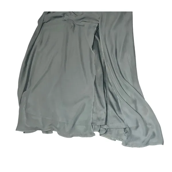 Birdy‎ Grey Amy Dress Sea Glass Chiffon Bridesmaid Gown Size Small Weddi… - Image 14