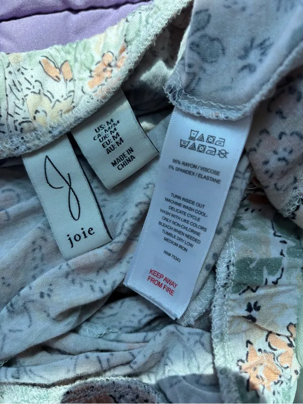 Sage Green & Peach Floral PJ Set - Image 7