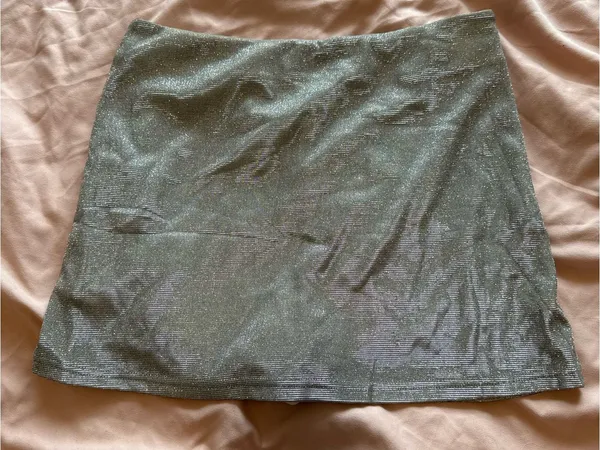 Cider Silver Mini Skirt - Image 3
