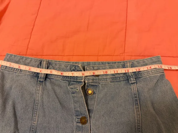 Denim Divided Skirt Mini - Image 6