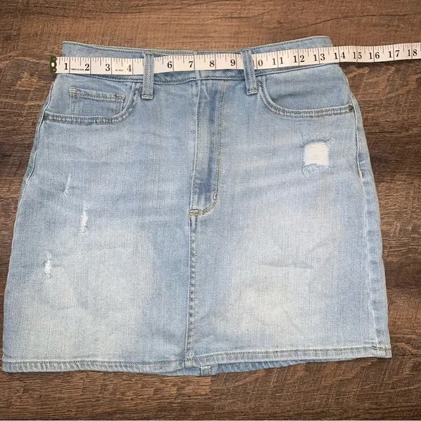 Arizona Jean Company Light Blue Denim Jean Skirt Size 5 - Image 7