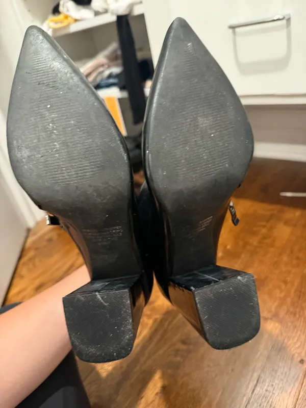 Women’s black ankle boots size 9 - Image 6