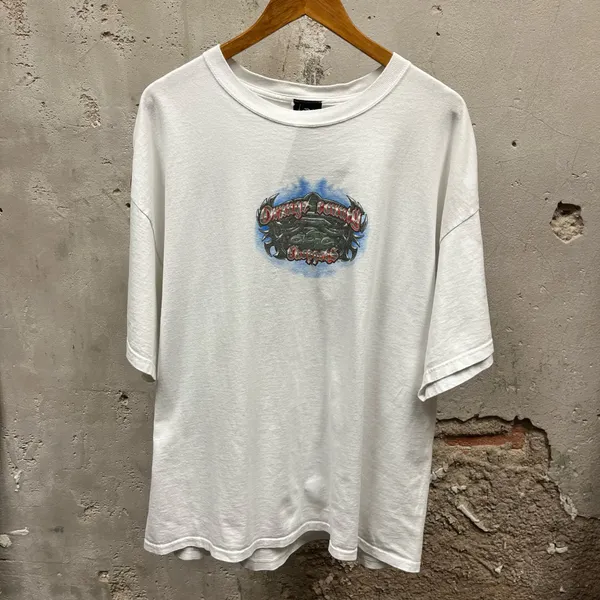 Orange County Choppers OCC Y2K Vintage Double Sided Flame Graphic Biker Tee XXL - Image 4
