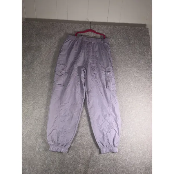 Fabletics Parachute Pant L Womens Cargo Jogger Lilac Lily Shine PT2356951-8367 - Image 3