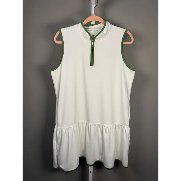 Tuckernuck Sport‎ Tennis Dress XL White Zip Athletic Preppy Golfcore Pickleball - Image 2