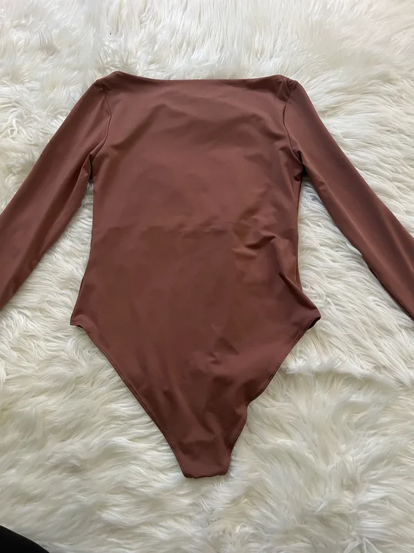H&M Boat Neck Brown Long Sleeve - Image 3