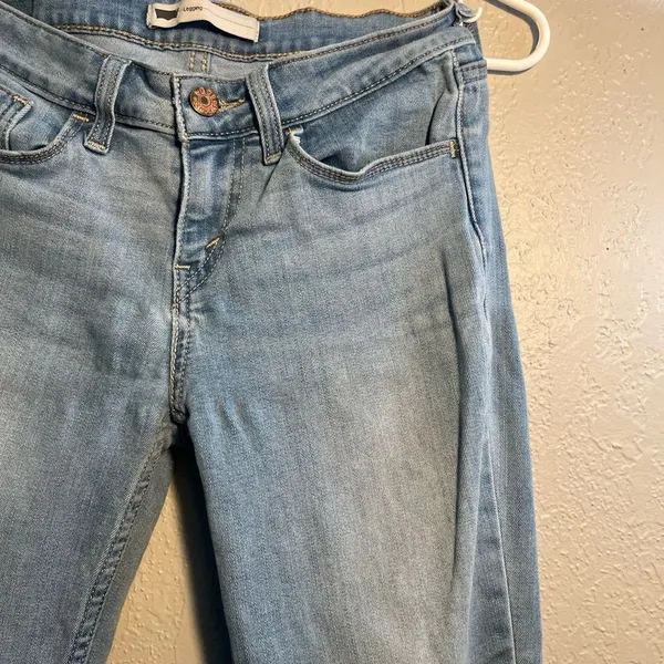 Levi's Y2K Vintage Blue Skinny Jeans with Slim Fit Straight leg SZ 26/30 Denim - Image 6