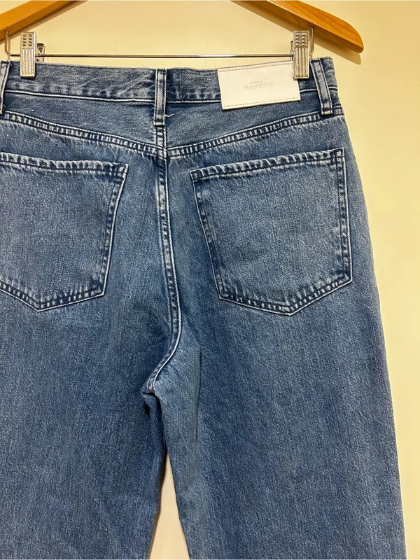 7 For All Mankind Easy Flare In Star Patchwork Denim Jeans Size 26 - Image 7