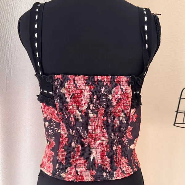 Free People x REVOLVE Belle Floral Corset Top NWT Small - Image 6