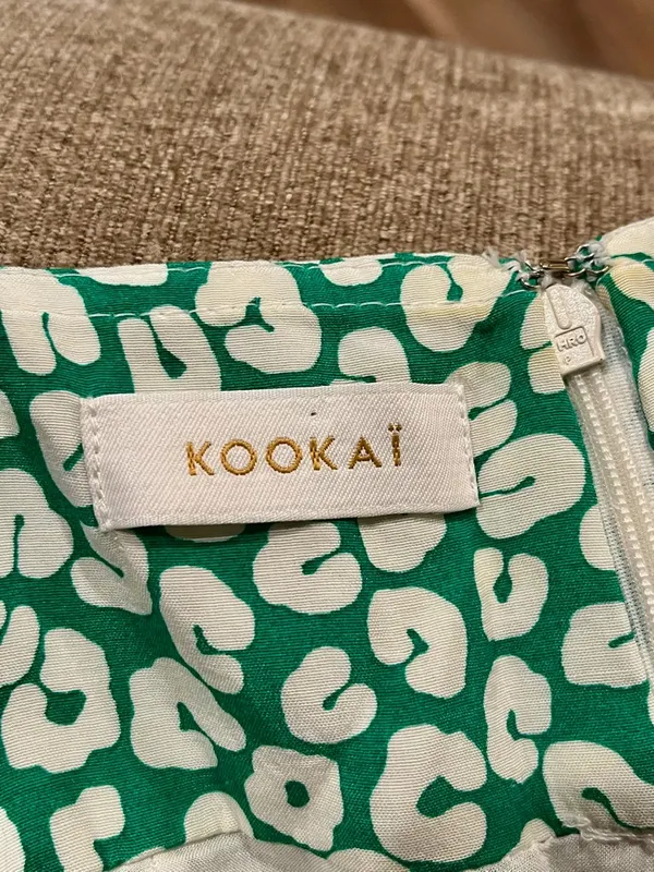 NWOT Kookai Green and White Cheetah Printed Maxi Dress - Size 4 - Image 7