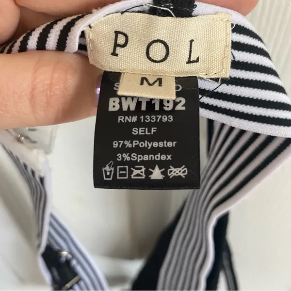 Pol Triangle Bralette Medium‎ Black Bikini Dainty - Image 2