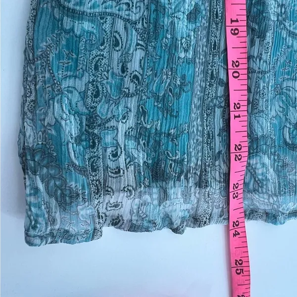 ANTHROPOLOGIE Let Me Be‎ Pintucked Chiffon Blouse puff sleeve Sz M - Image 3