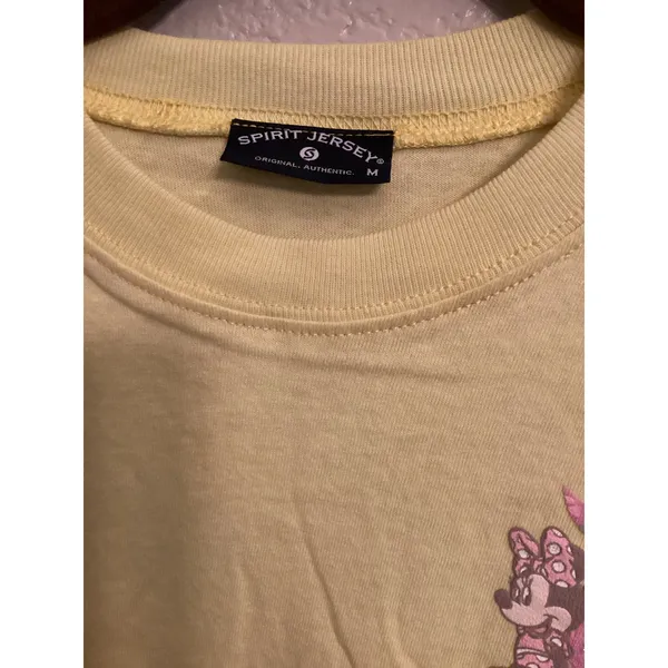 NWT Disney Parks Disneyland Spirit Jersey Yellow Minnie Mouse Butterfly S / M - Image 5