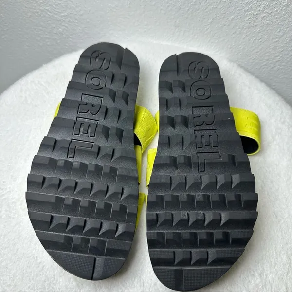 Sorel Green Sandal Woman's Slip On Platform Adjustable Stretchy Straps SZ 8 - Image 8