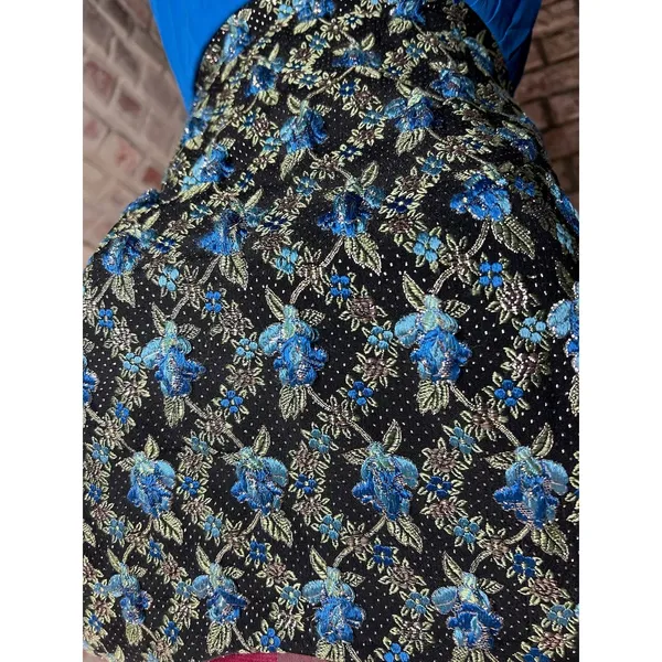 Dress formal midi dress blue green sheer skirt balletcore - Image 6