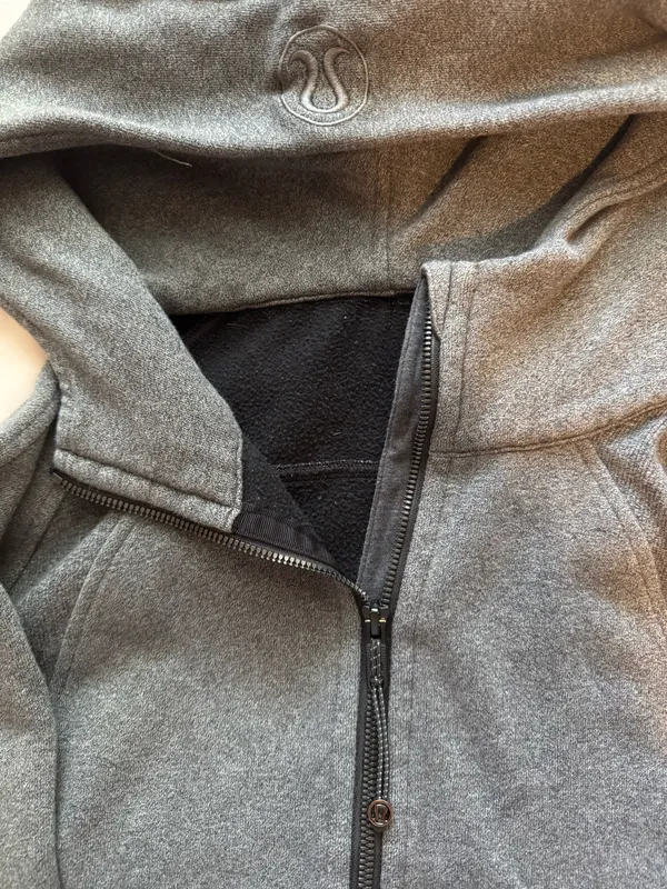 Grey Lululemon Scuba Hoodie - Image 3