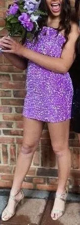 Lulus allison & kelly purple mini cupcake dress - Image 3