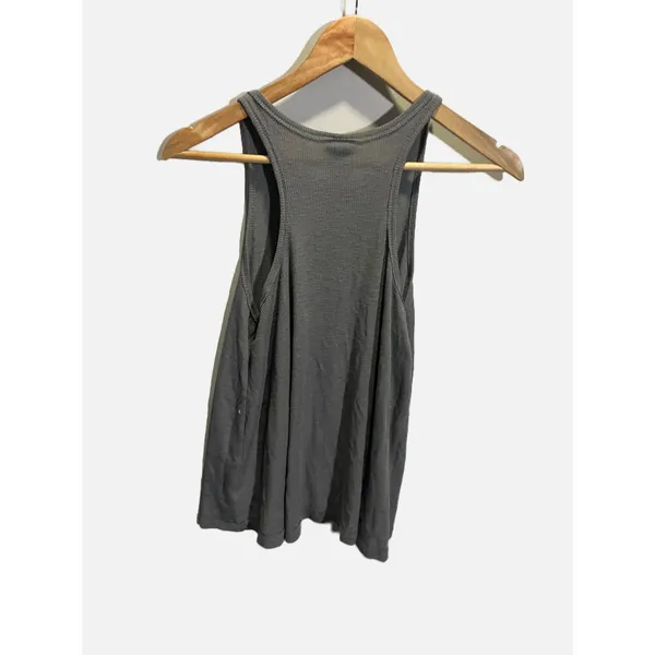 Free People‎ Tank Top Womens Medium Gray Ribbed Racerback Casual We The Free - Image 5