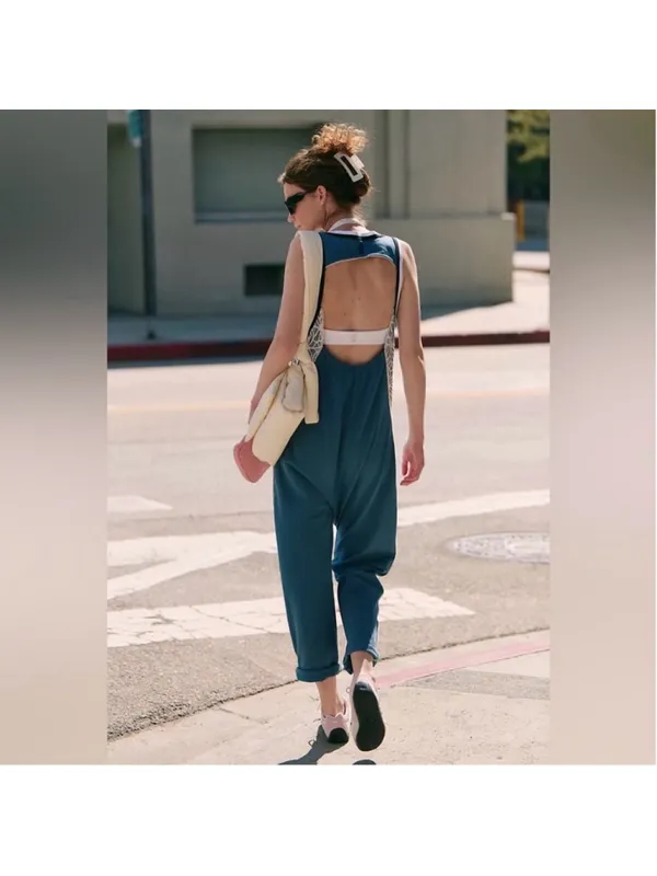 FP Free People Movement Day Trip Jumpsuit Skyline Sz XSmall Coastal Bohemian - Image 3