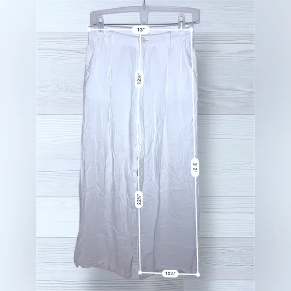 SOLAI Women’s Effortless Flowy Linen Boho Breezy Palazzo Pants - Image 7