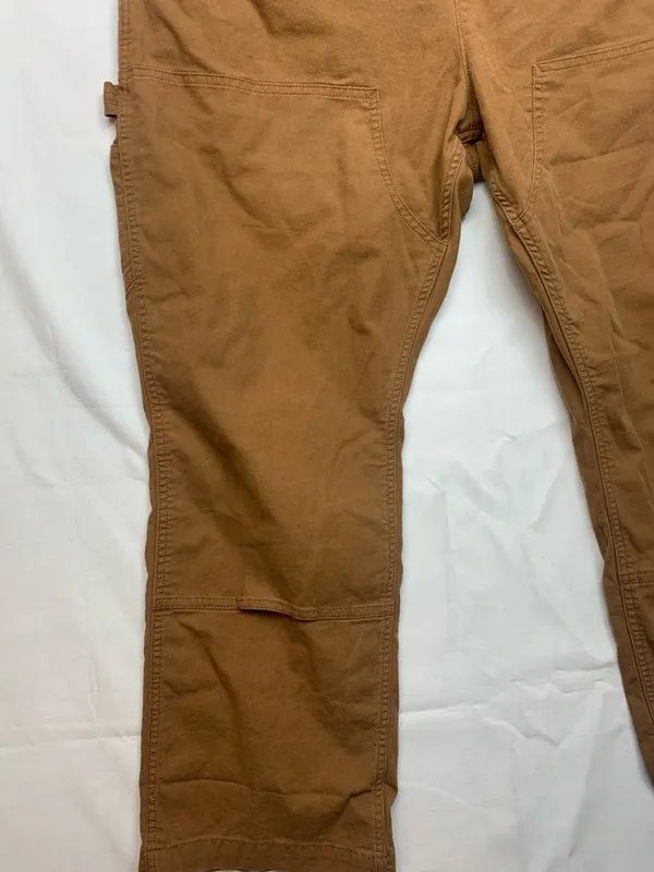 Carhartt women's size XL short loose fit Duck Canvas Bib Overalls - Image 8
