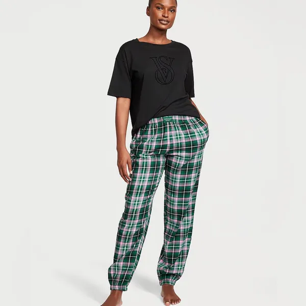 Victoria's Secret new regular flannel long tee jama‎ - Image 3