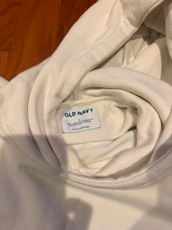 White Mens Hollister Hoodie - Image 2