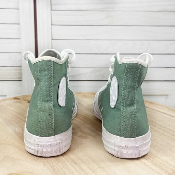 Converse Chuck Taylor Customized High Top Sneakers Sage Green 5‎ Men 7 Women - Image 6