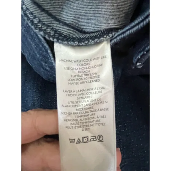 Pilcro High Rise Flare‎ Jeans Women's Size 29 Dark Wash Stretch Denim Pants - Image 7
