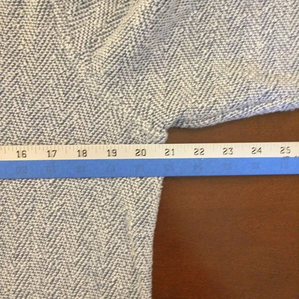 Faherty Whitewater Hoodie pull over blue and white medium - Image 2