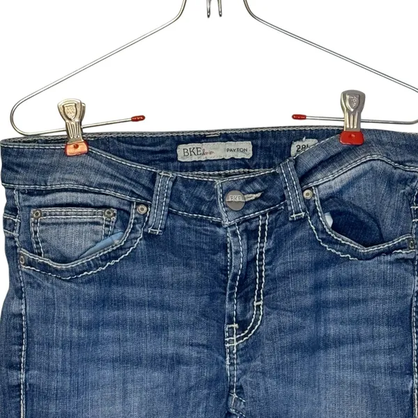 Buckle Women's Jeans Distressed Payton Skinny Hi-Rise Stretch Denim Navy Blue 28L‎ - Image 2