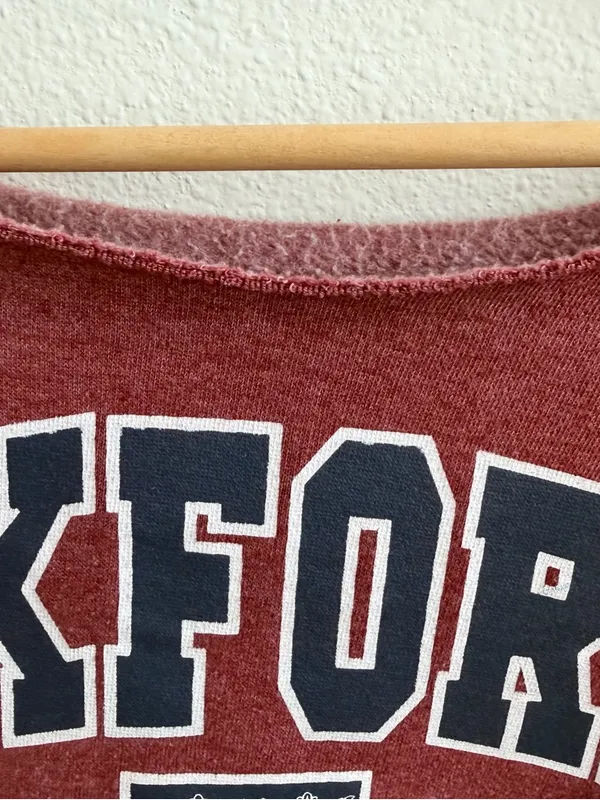 Oxford University Off the Shoulder Sweatshirt - Image 4