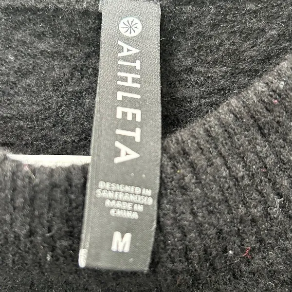 Athleta Black Wool Blend Sweater size M - Image 3