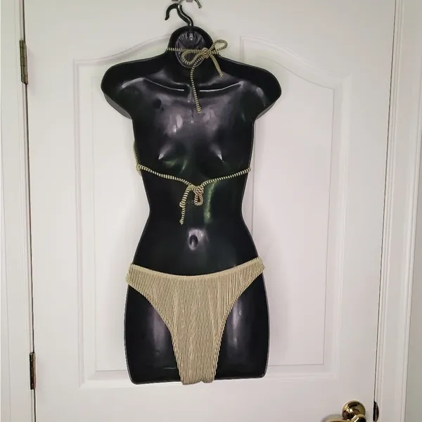 NWOT 3 Piece Bikini Swimsuit Size L - Image 3
