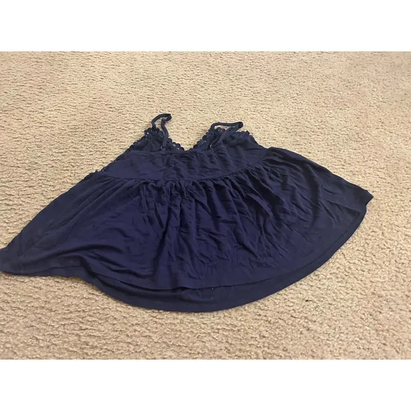 Mi Ami size xs shirt top flowy blue very cute - Image 4
