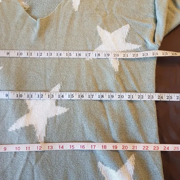 A Beautiful Soul Sweater Size A Size (1X ) Stars Green Cozy Slouchy Whimsigoth - Image 10