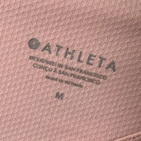 ATHLETA Pink Camo Warrior Longline Sports Bra Size Medium - Image 8