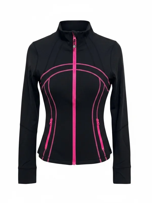 Rare Lululemon Black and Hot Pink Define Jacket - Image 2