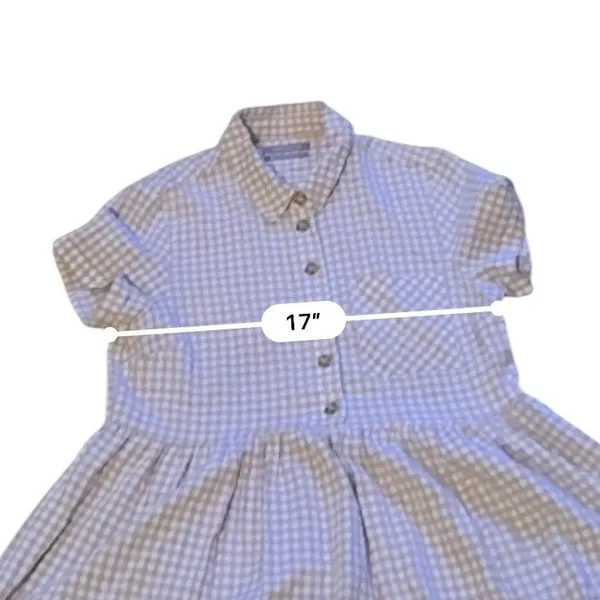 Urban‎ Outfitters Laila Seersucker Midi Dress Womens M Pink Gingham Cottagecore - Image 8