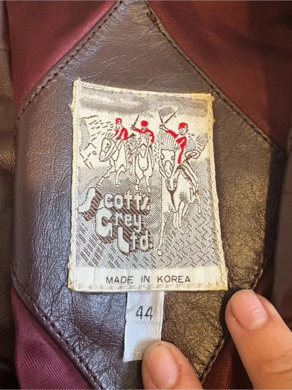 Burgundy Leather Jacket - Image 3
